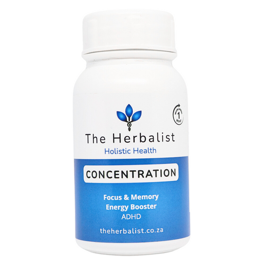 Concentration capsules that help increase energy, concentration and productivity. Reduces stress and supports Neurogenesis.