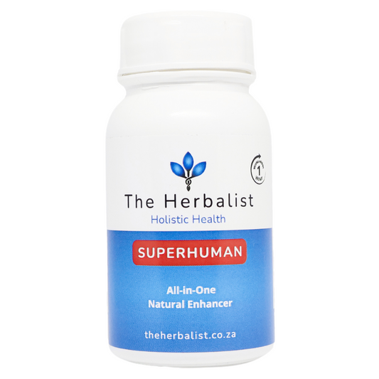 Superhuman capsules, your all in one natural enhance for energy, focus, and stress relief. It boosts your immune system.